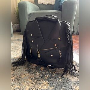 TRENDEOLOGY Moto Fringed Jacket Saddle Bag